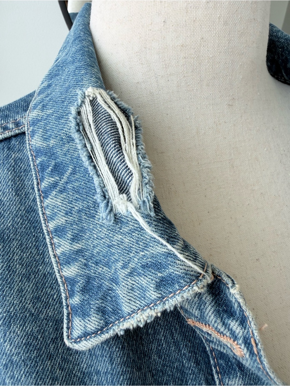 Oversized Blue Denim Shirt- Jacket/Shacket - Picture 6 of 10